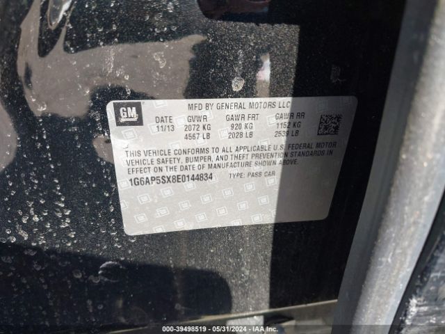1G6AP5SX8E0144834 Cadillac Cts Standard