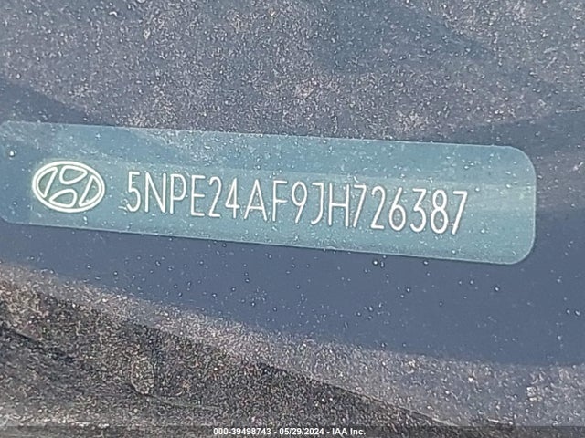 Hyundai SONATA SE 2018 5NPE24AF9JH726387 Image 9