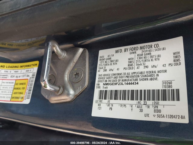 Ford Transit Connect Xlt Passenger 2020 NM0GE9F23L1444434 Image 9