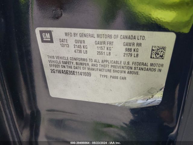 2G1WA5E35E1141609 Chevrolet Impala Limited Ls