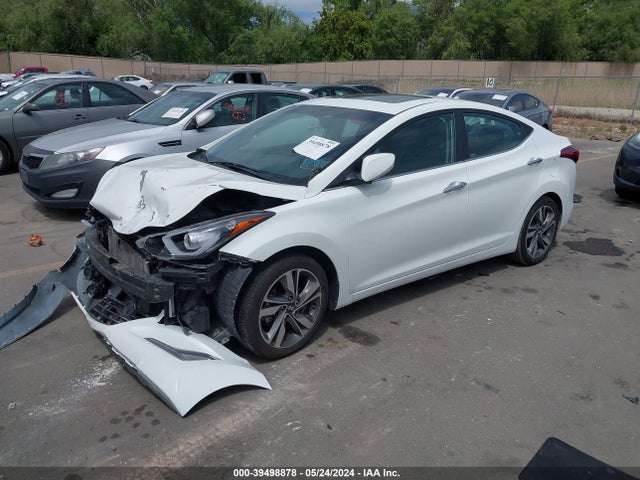 Hyundai Elantra Limited 2014 5NPDH4AEXEH527369 Image 2