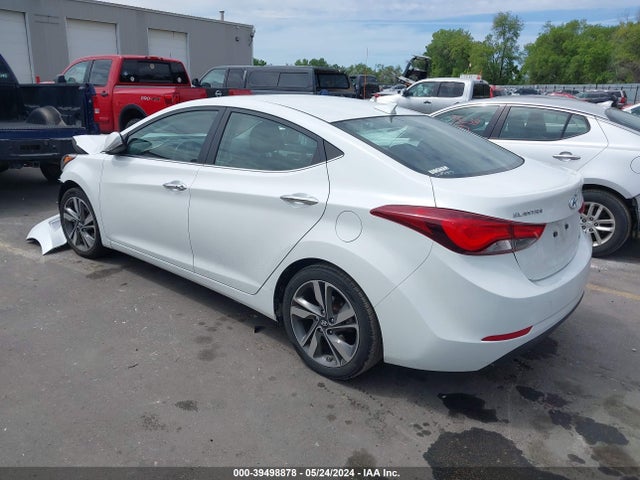 Hyundai Elantra Limited 2014 5NPDH4AEXEH527369 Image 3