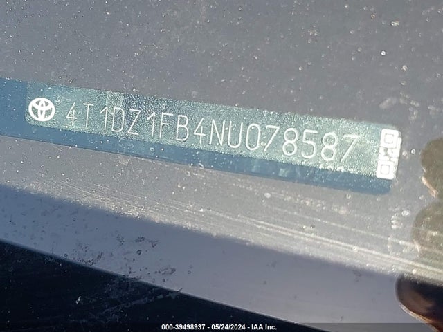 Toyota AVALON LIMITED 2022 4T1DZ1FB4NU078587 Image 9