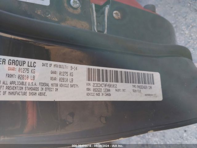 2C3CDXCT0FH501012 Dodge Charger Road/track