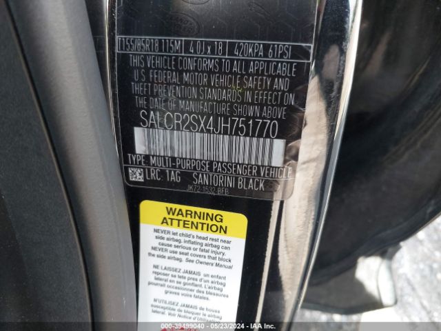 SALCR2SX4JH751770 Land Rover Discovery Sport Hse