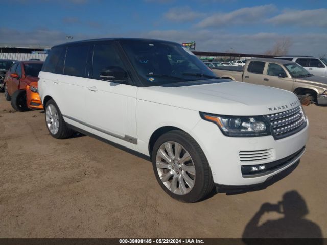 Продаж на аукціоні авто 2016 Land Rover Range Rover 5.0l V8 Supercharged, vin: SALGS3EF5GA270491, номер лоту: 39499145