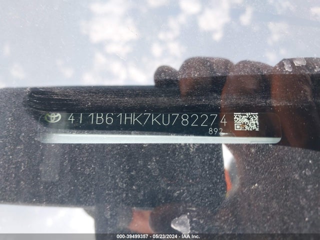 Toyota CAMRY XSE 2019 4T1B61HK7KU782274 Image 9