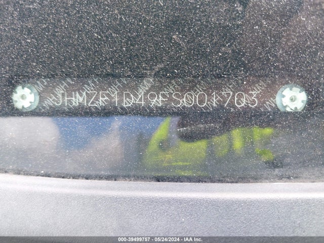 Honda CR-Z 2015 JHMZF1D49FS001703 Image 9
