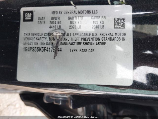 1G4PS5SK5F4175944 Buick Verano Leather Group