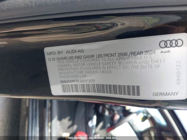 WAUC4AF4XJA001277 Audi S4 3.0t Premium Plus