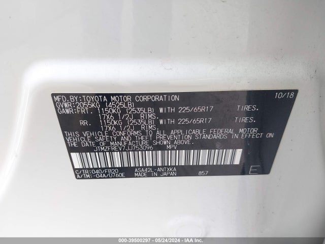 Toyota RAV4 LE 2018 JTMZFREV7JJ753096 Image 9
