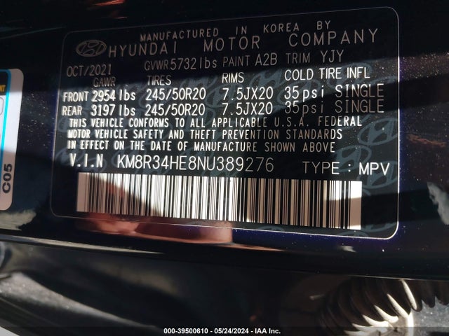 Hyundai Palisade Sel 2022 KM8R34HE8NU389276 Image 9