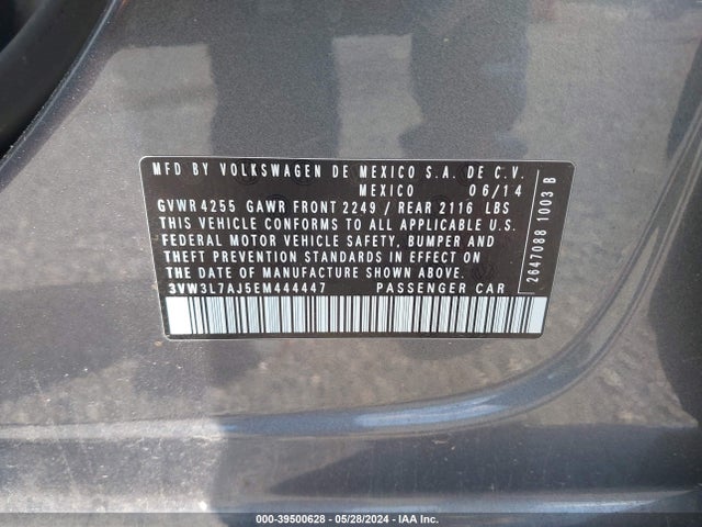 Volkswagen Jetta 2.0l Tdi 2014 3VW3L7AJ5EM444447 Image 9