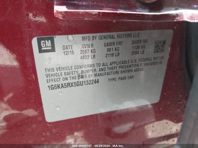1G6KA5RX5GU132244 Cadillac Ct6 Standard