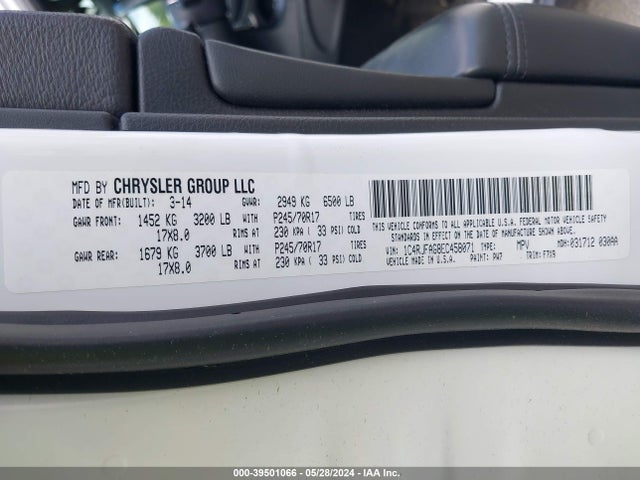 Jeep Grand Cherokee Laredo 2014 1C4RJFAG8EC458071 Image 9