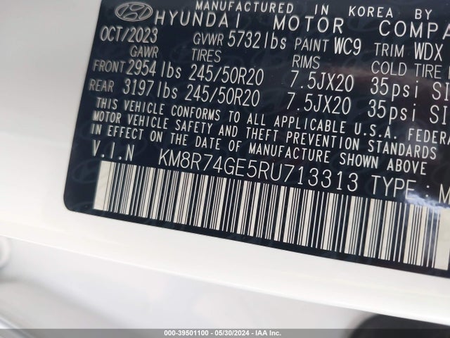Hyundai Palisade Calligraphy 2024 KM8R74GE5RU713313 Image 9
