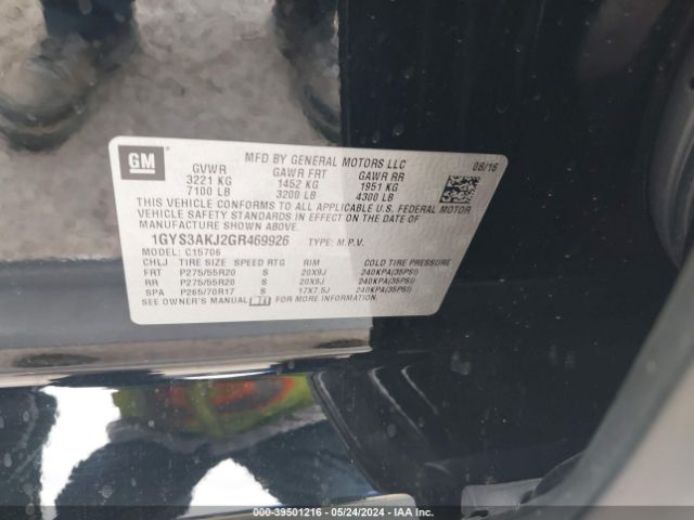 1GYS3AKJ2GR469926 Cadillac Escalade Standard