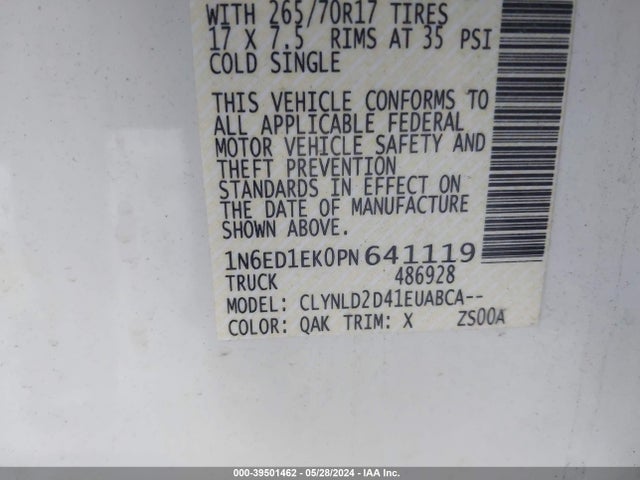 Nissan Frontier Pro-4x 4x4 2023 1N6ED1EK0PN641119 Image 9
