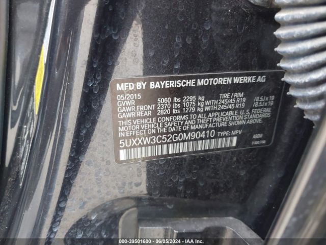 5UXXW3C52G0M90410 BMW X4 Xdrive28i