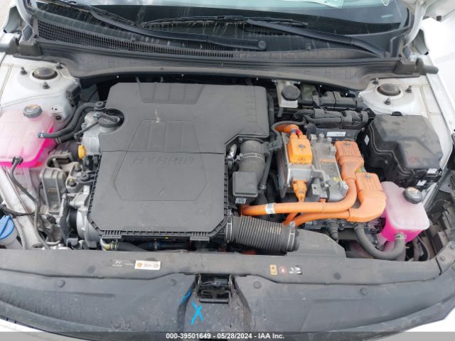 KMHLM4AJXPU076713 Hyundai Elantra Hybrid Blue