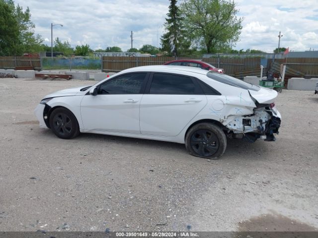 KMHLM4AJXPU076713 Hyundai Elantra Hybrid Blue