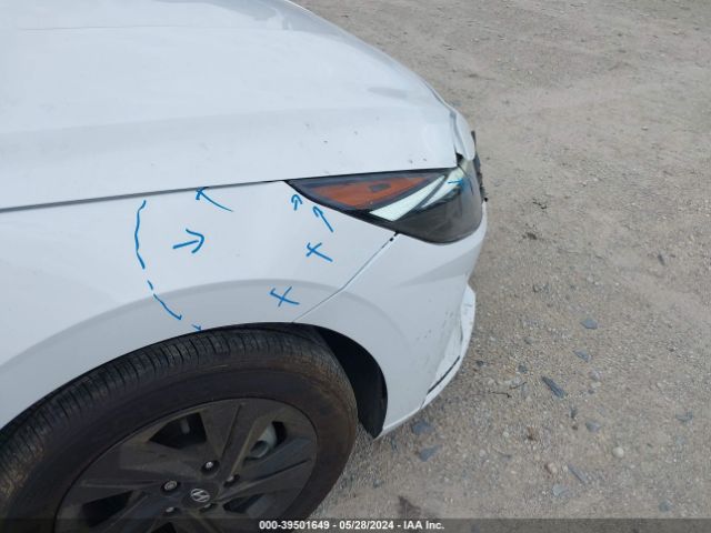 KMHLM4AJXPU076713 Hyundai Elantra Hybrid Blue
