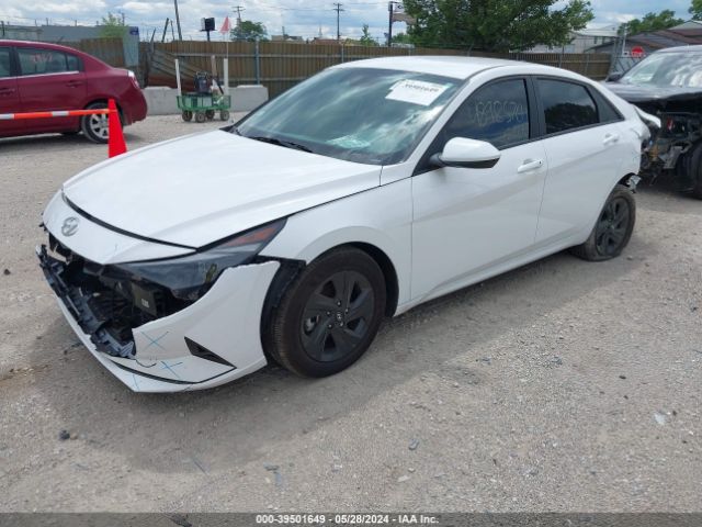 KMHLM4AJXPU076713 Hyundai Elantra Hybrid Blue