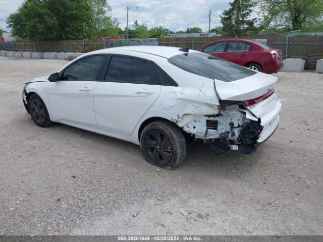 KMHLM4AJXPU076713 Hyundai Elantra Hybrid Blue