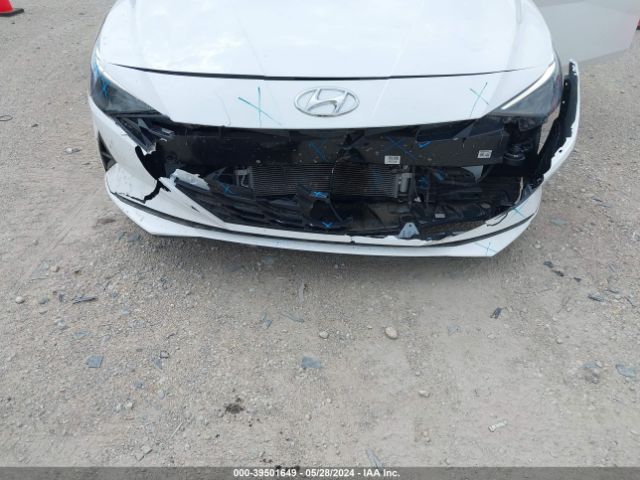KMHLM4AJXPU076713 Hyundai Elantra Hybrid Blue