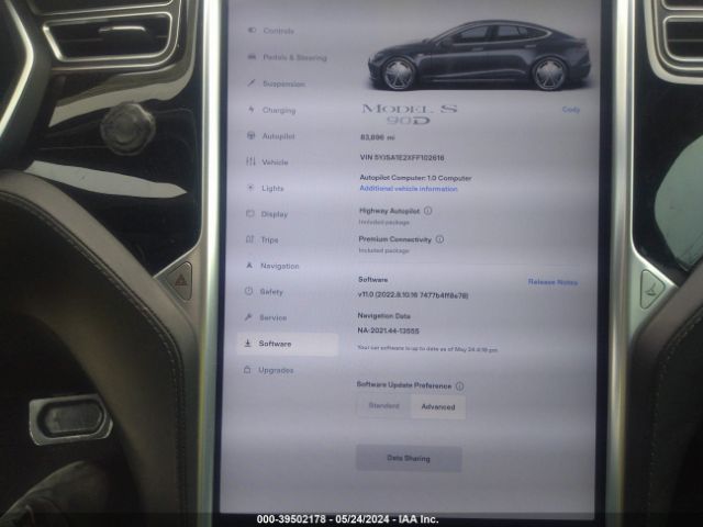 5YJSA1E2XFF102616 Tesla Model S 70d/85d/p85d