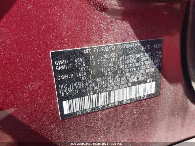 4S4BTANC6M3130678 Subaru Outback Limited