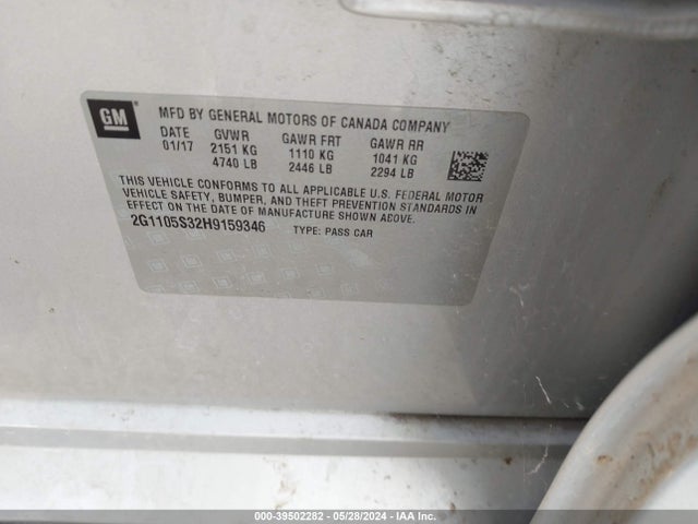 2G1105S32H9159346 Chevrolet IMPALA 1LT