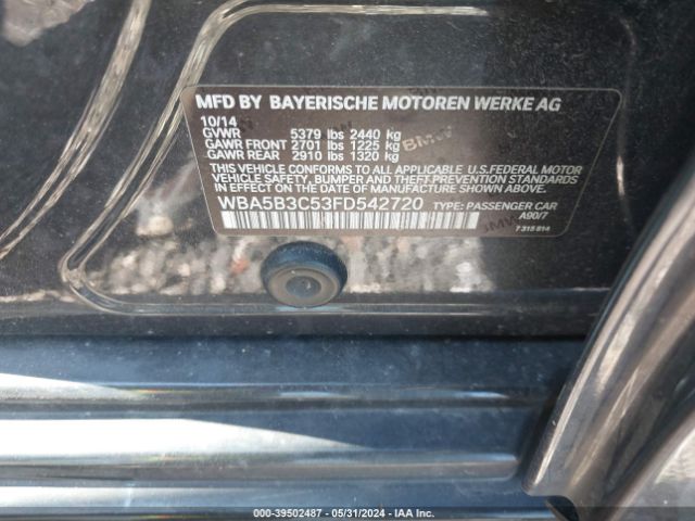 WBA5B3C53FD542720 BMW 535i Xdrive