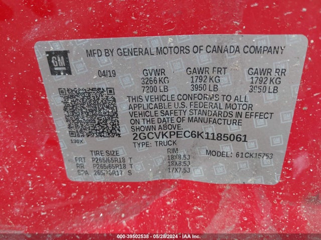 Chevrolet Silverado 1500 Ld Lt 2019 2GCVKPEC6K1185061 Image 9