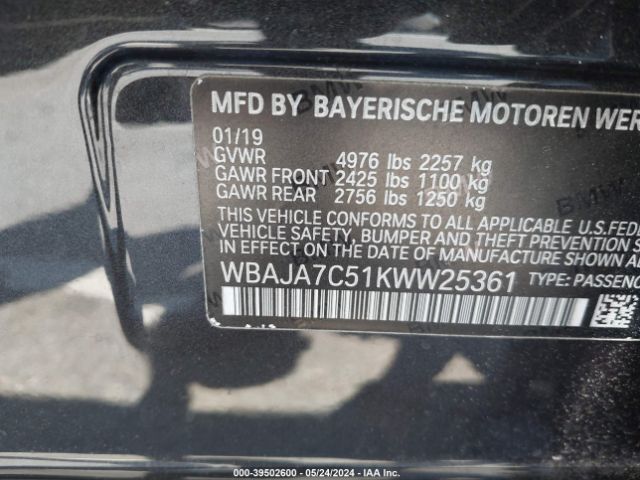 WBAJA7C51KWW25361 BMW 530i Xdrive
