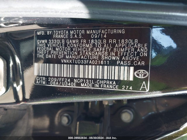 Toyota Yaris Se 2015 VNKKTUD33FA021611 Image 9