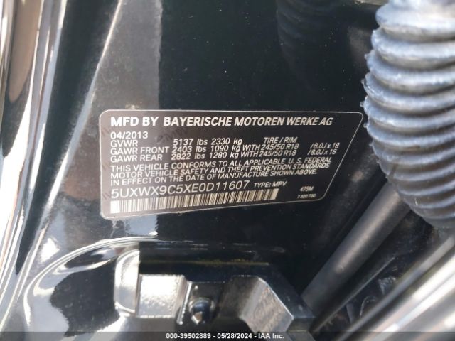 5UXWX9C5XE0D11607 BMW X3 Xdrive28i