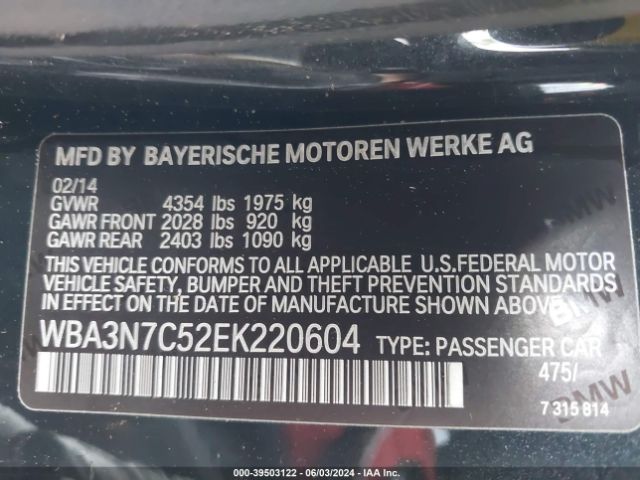 WBA3N7C52EK220604 BMW 428i
