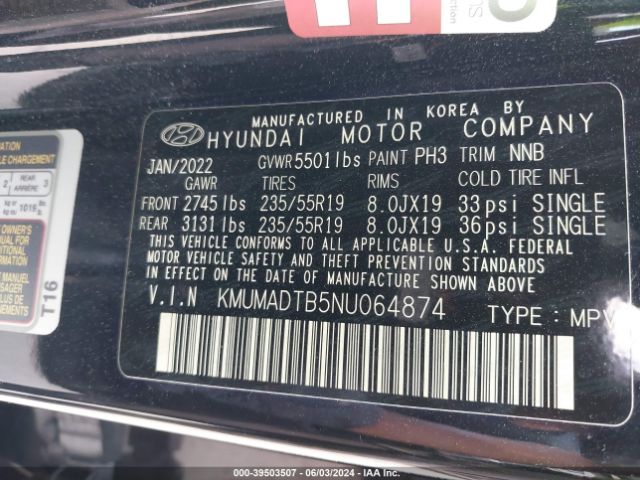 KMUMADTB5NU064874 Genesis Gv70 2.5t Awd