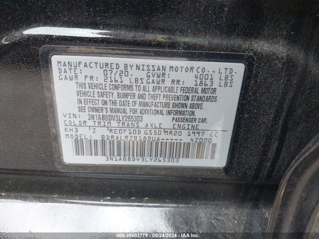 Nissan Sentra Sr Xtronic Cvt 2020 3N1AB8DV3LY265303 Image 9