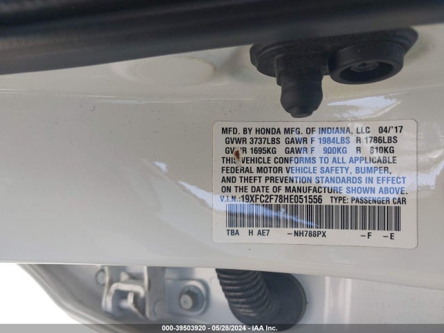 Honda CIVIC EX 2017 19XFC2F78HE051556 Image 9