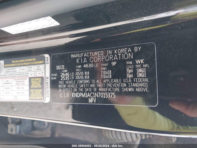 KIA Sportage Lx 2022 KNDPM3AC1N7015375 Image 9