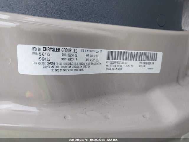 2012 FIAT 500 3C3CFFAR3CT366140 Photo 8