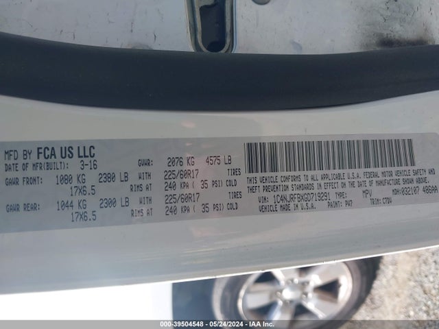 1C4NJRFBXGD719291 Jeep Patriot Latitude