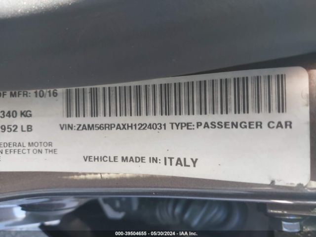 ZAM56RPAXH1224031 Maserati Quattroporte S