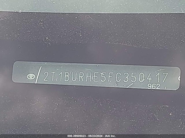 Toyota Corolla S Plus 2015 2T1BURHE5FC350417 Image 9