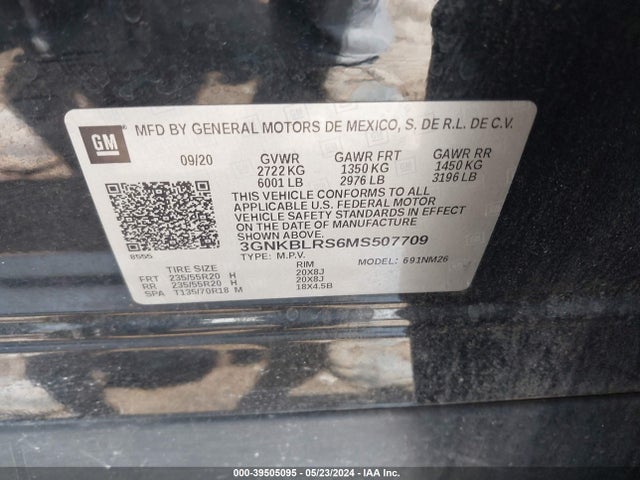 Chevrolet Blazer Awd Premier 2021 3GNKBLRS6MS507709 Image 9