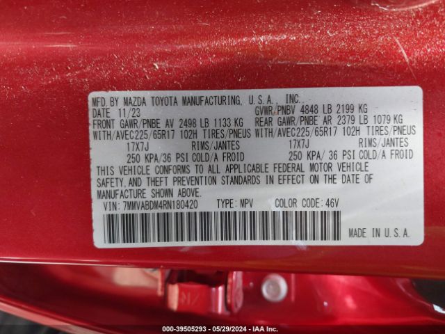 7MMVABDM4RN180420 Mazda Cx-50 2.5 S Premium