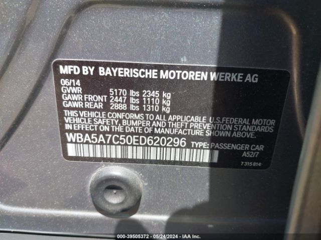 WBA5A7C50ED620296 BMW 528i Xdrive