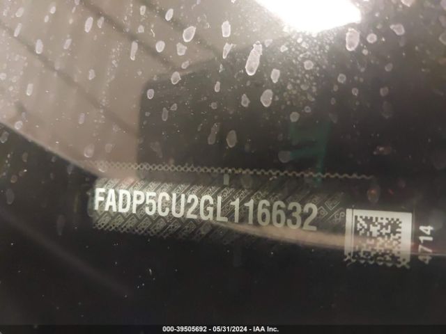1FADP5CU2GL116632 Ford C-max Energi Sel